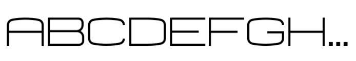 Trantor Rd Thin Font UPPERCASE