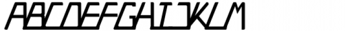 Trapezoidal Medium Italic Font LOWERCASE