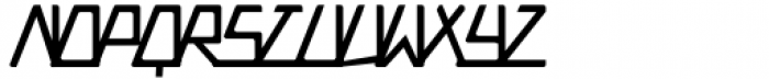 Trapezoidal Medium Italic Font LOWERCASE