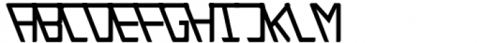 Trapezoidal Medium Font LOWERCASE