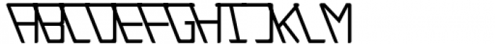 Trapezoidal Regular Font LOWERCASE
