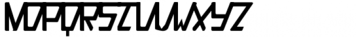 Trapezoidal Semi Bold Italic Font UPPERCASE