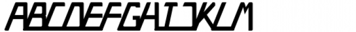 Trapezoidal Semi Bold Italic Font LOWERCASE