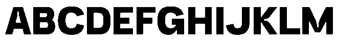 Trapink Black Font UPPERCASE