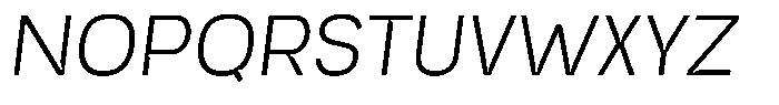 Trapink Extra Light Italic Font UPPERCASE