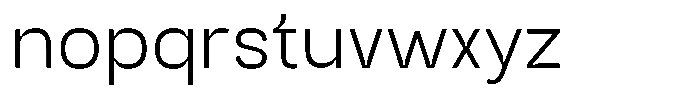 Trapink Extra Light Font LOWERCASE