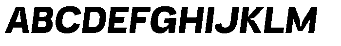 Trapink Heavy Italic Font UPPERCASE