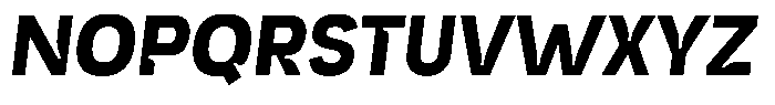 Trapink Heavy Italic Font UPPERCASE
