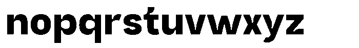 Trapink Heavy Font LOWERCASE