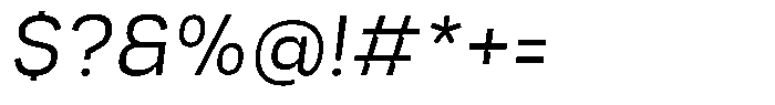Trapink Light Italic Font OTHER CHARS