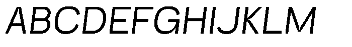 Trapink Light Italic Font UPPERCASE