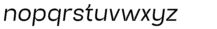 Trapink Light Italic Font LOWERCASE