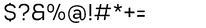 Trapink Light Font OTHER CHARS