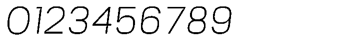Trapink Thin Italic Font OTHER CHARS