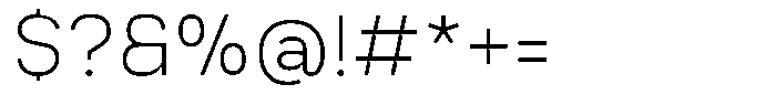Trapink Thin Font OTHER CHARS