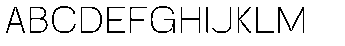 Trapink Thin Font UPPERCASE