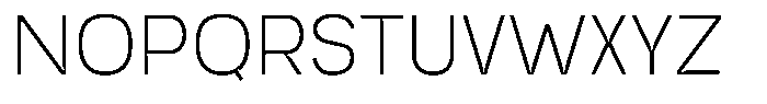 Trapink Thin Font UPPERCASE
