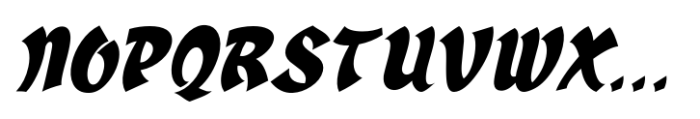 Travel East JNL Oblique Font UPPERCASE