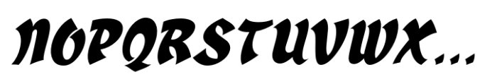 Travel East JNL Oblique Font LOWERCASE