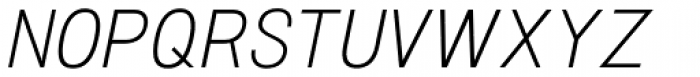 Travis UltraLight Italic Font UPPERCASE