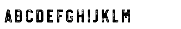 Treadstone Bold Grunge Font UPPERCASE