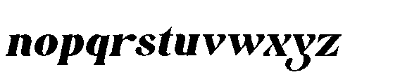 Treasure Times Italic Font LOWERCASE