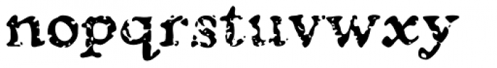 Treasure Trove Decayed Font LOWERCASE