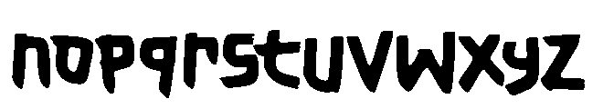 Trebold Font LOWERCASE