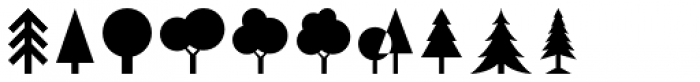Tree Assortment Font OTHER CHARS
