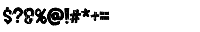 Tree Trunk Font OTHER CHARS