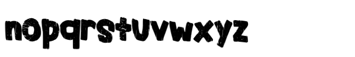 Tree Trunk Font LOWERCASE