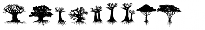 Trees Of Africa Font UPPERCASE