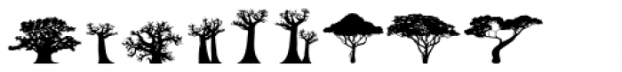 Trees Of Africa Font LOWERCASE