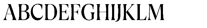 Trefally Serif Condensed Font UPPERCASE