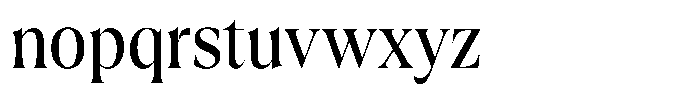 Trefally Serif Condensed Font LOWERCASE