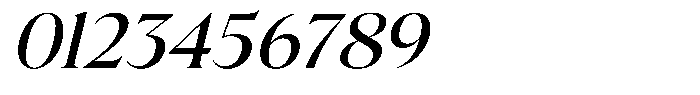 Trefally Serif Expanded Italic Font OTHER CHARS