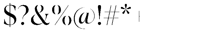 Trefally Serif Expanded Font OTHER CHARS