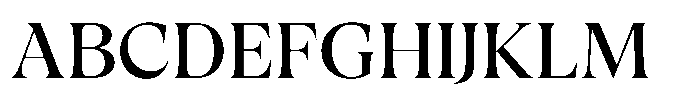 Trefally Serif Expanded Font UPPERCASE