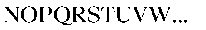 Trefally Serif Expanded Font UPPERCASE