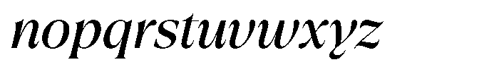 Trefally Serif Italic Font LOWERCASE