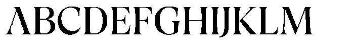 Trefally Serif Regular Font UPPERCASE