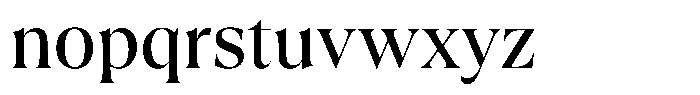 Trefally Serif Regular Font LOWERCASE