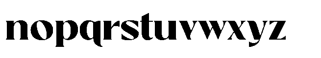 Tremella Black Font LOWERCASE