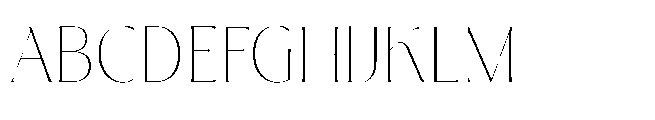 Tremella Thin Display Font UPPERCASE