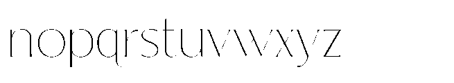 Tremella Thin Display Font LOWERCASE