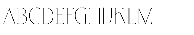 Tremella Thin Font UPPERCASE