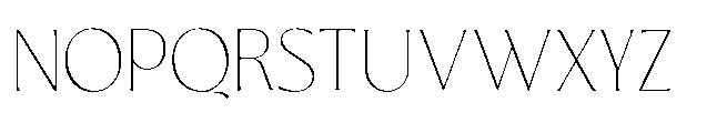 Tremella Thin Font UPPERCASE
