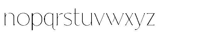 Tremella Thin Font LOWERCASE