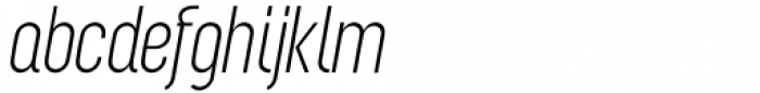 Tremendo Slim Light Italic Font LOWERCASE