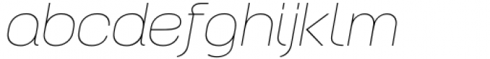 Tremendo Square Hairline Italic Font LOWERCASE